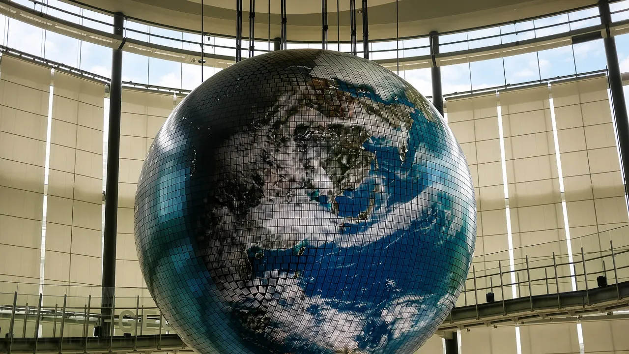 Geo-Cosmos at The National Museum of Emerging Science and Innovation, Tokyo; June 2011